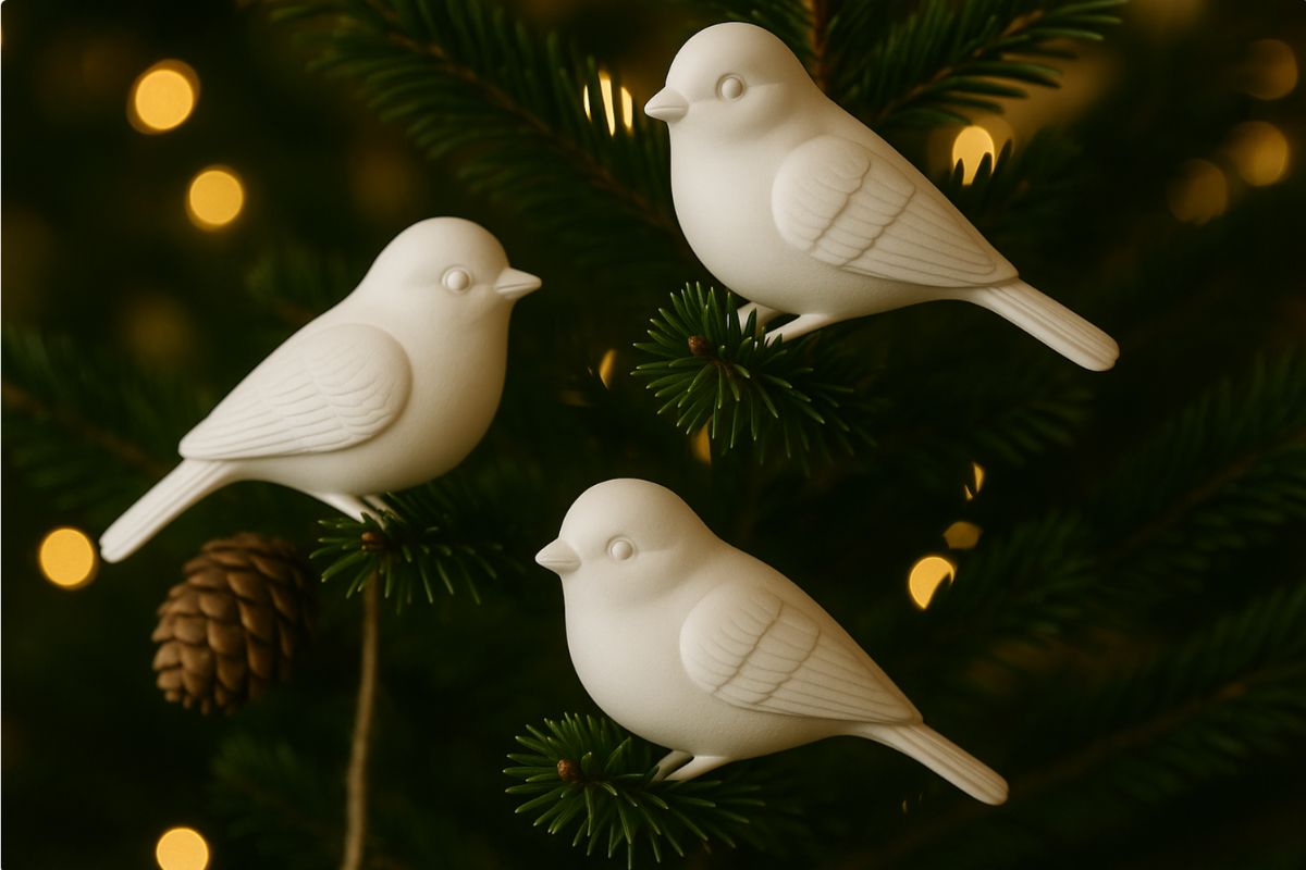Decorazioni per l'albero di Natale fai da te in gesso: uccellini, stelle e fiocchi con Aqua Resin - Aqua Resin