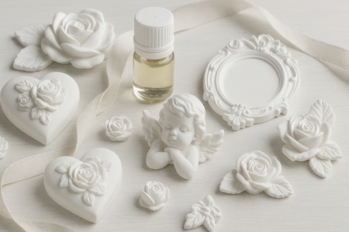 Gessetti profumati shabby chic fai da te - Aqua Resin