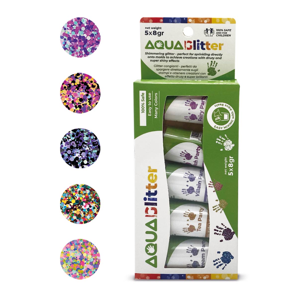 AQUA GLITTER - Glitter per Aqua Resin per le tue Creazioni