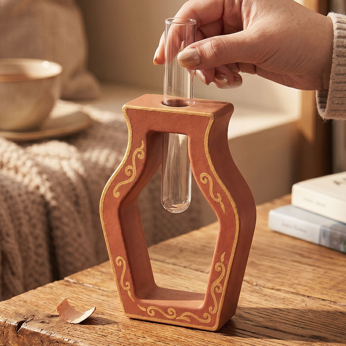 Decorative Flower Holder with Vial – Aqua Kit