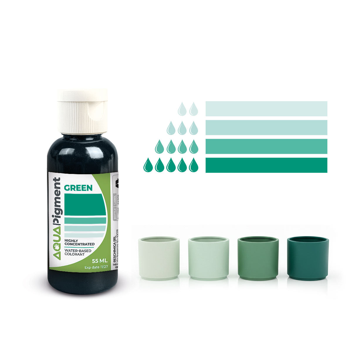 Aqua Pigment – Boho Chic Set, 6 Colours for Aqua Resin and Plaster