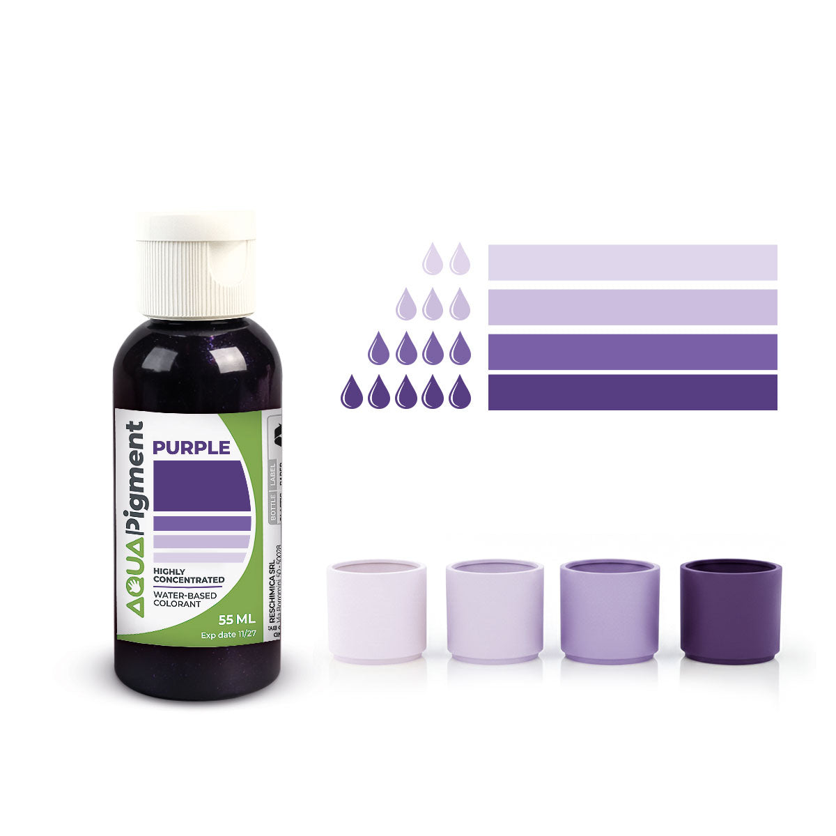 Aqua Pigment – Boho Chic Set, 6 Colours for Aqua Resin and Plaster