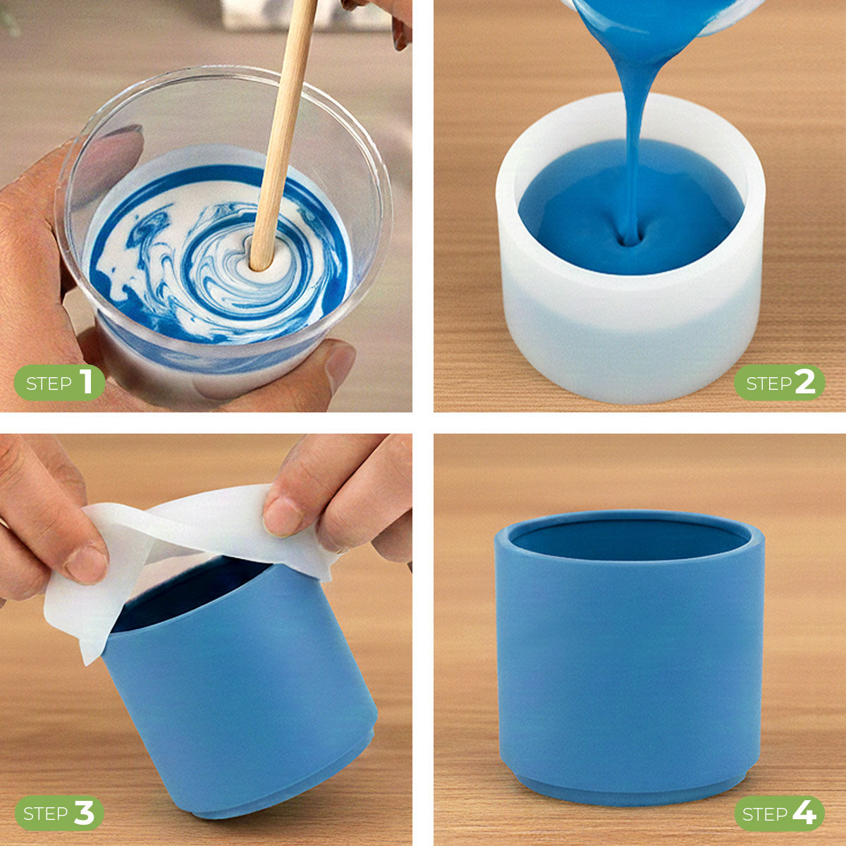 Aqua Pigment – Complete Set, 16 Colours for Aqua Resin and Plaster