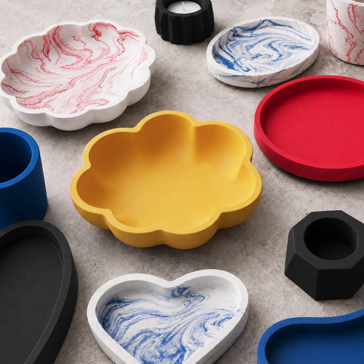 Aqua Pigment – Primary Colour Set, 4 Colours for Aqua Resin and Plaster