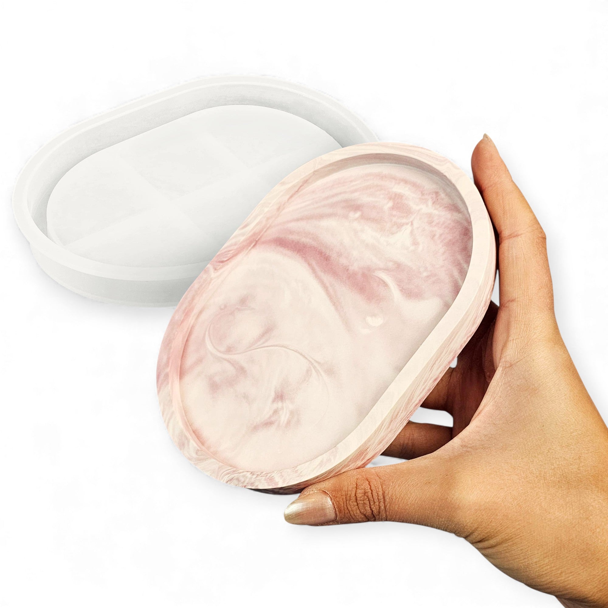 Chic Oval Mold – Medium Low Tray