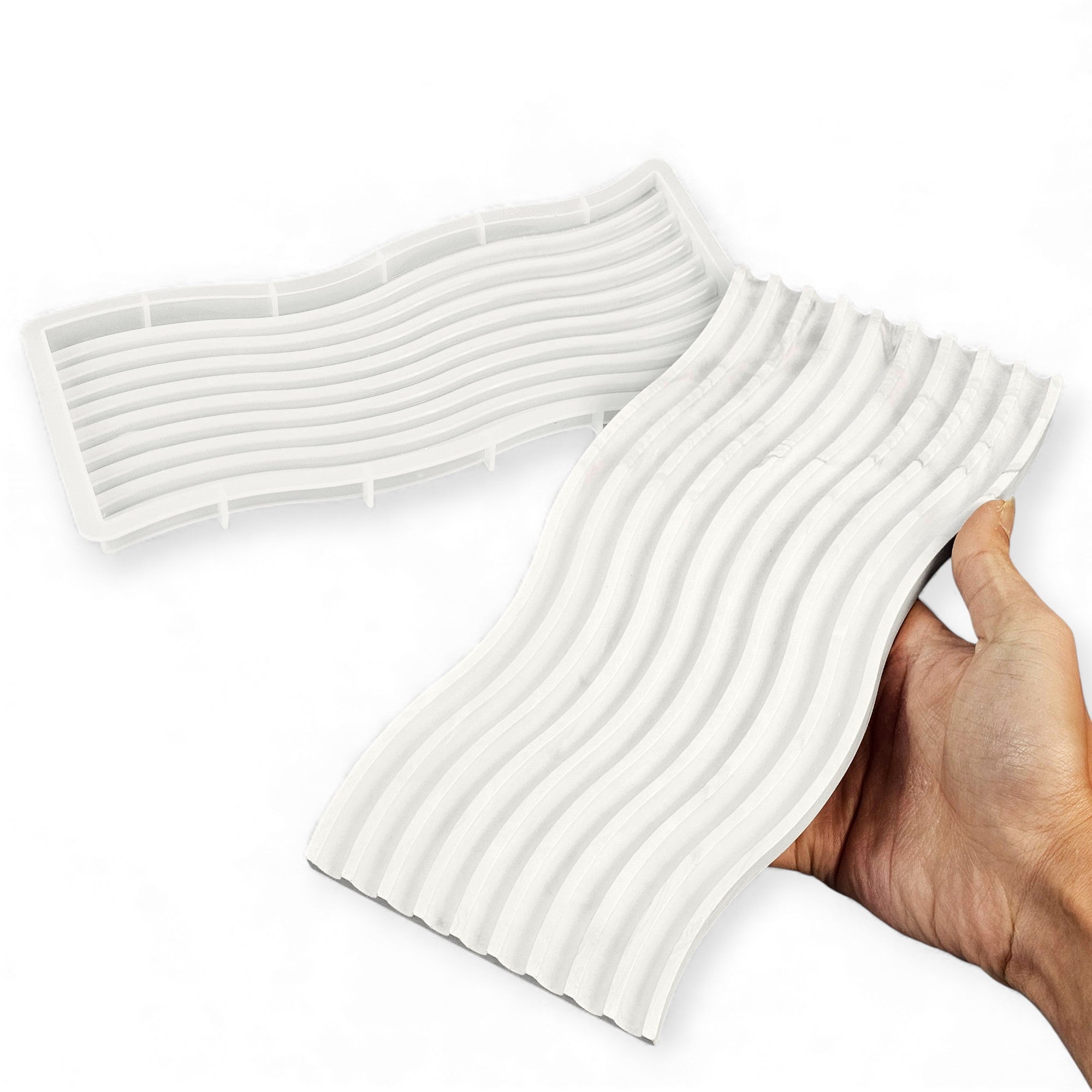 Wave Mold – Large tray with wavy edge