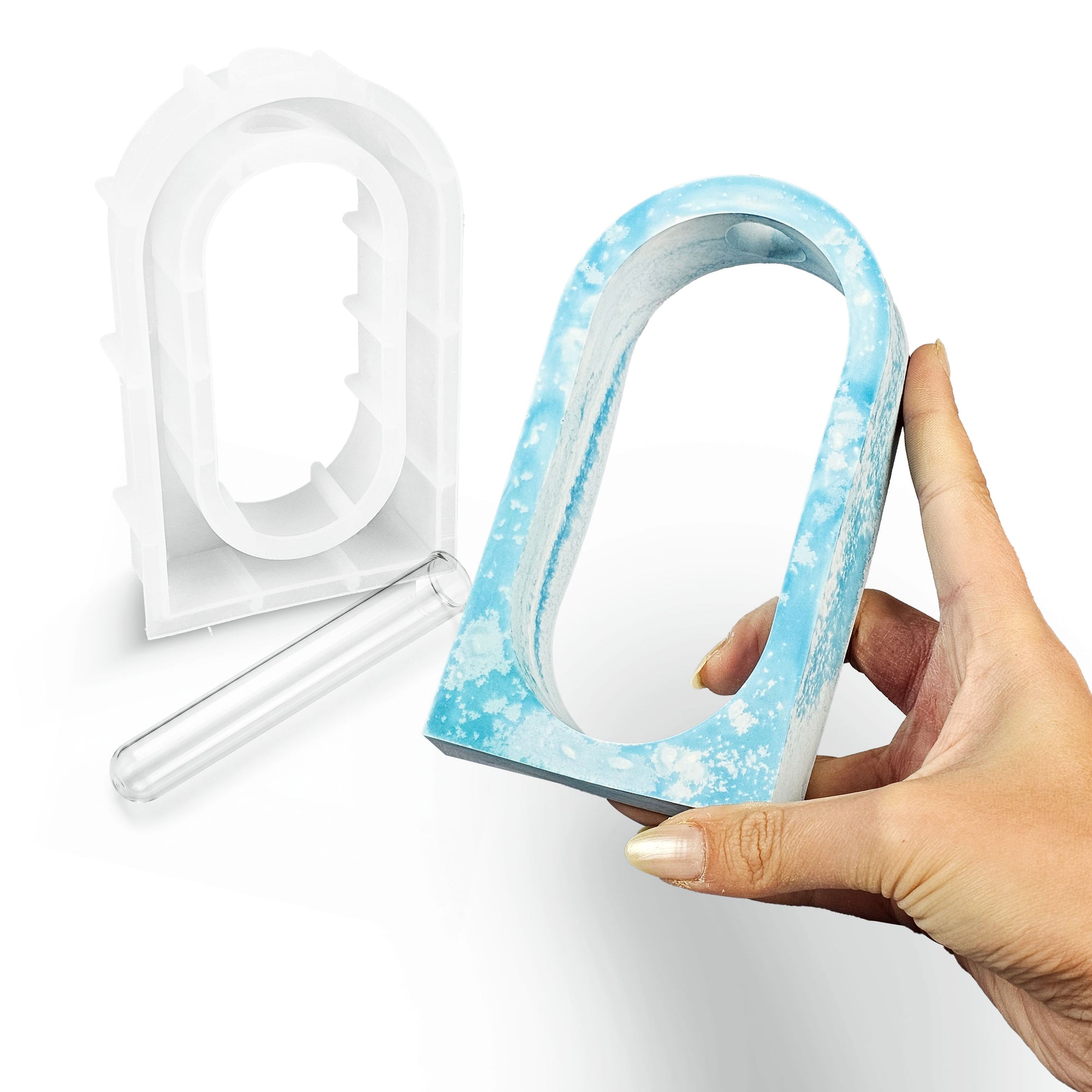 Arched Vase Mold – Hydroponic vase with a curved profile