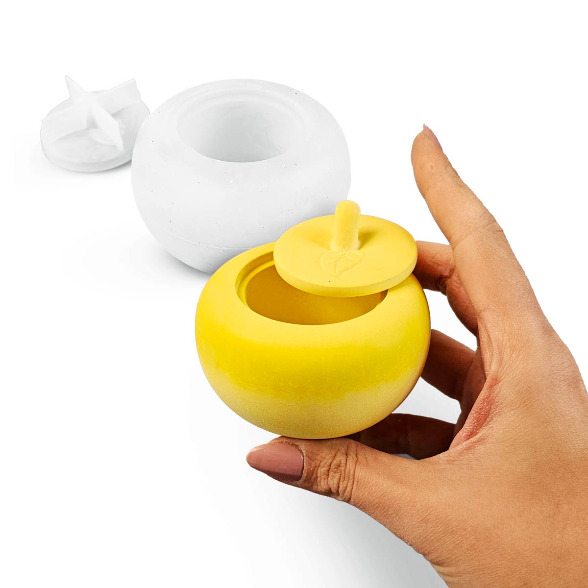Decorative Apple Mold – 3D Container with Lid