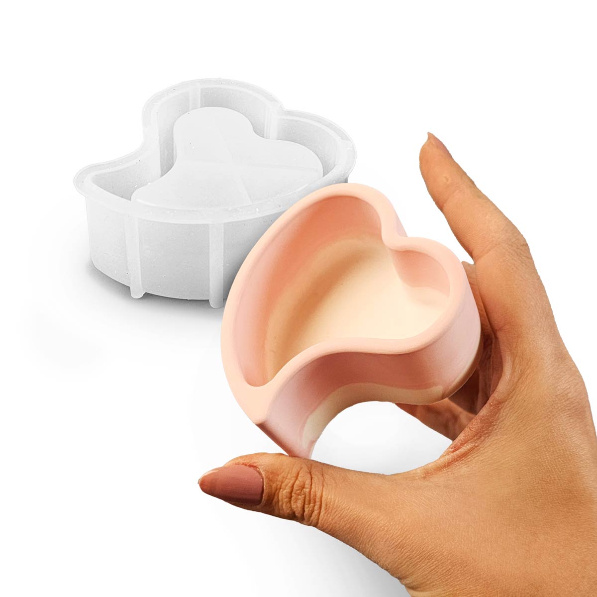 Modern Heart Mold – Decorative Candle
