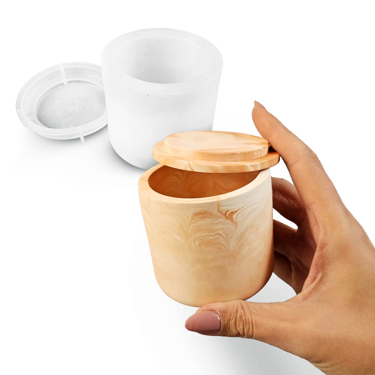 Jar Mold – Cylindrical Container with Lid