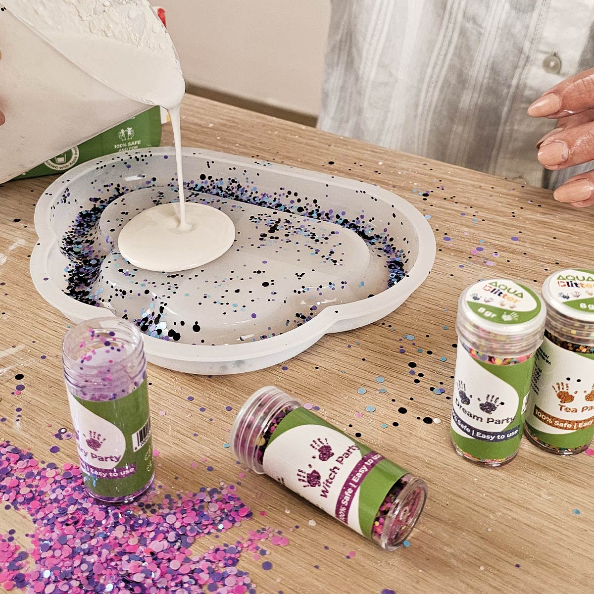 AQUA GLITTER - Glitter per Aqua Resin per le tue Creazioni - Aqua Resin