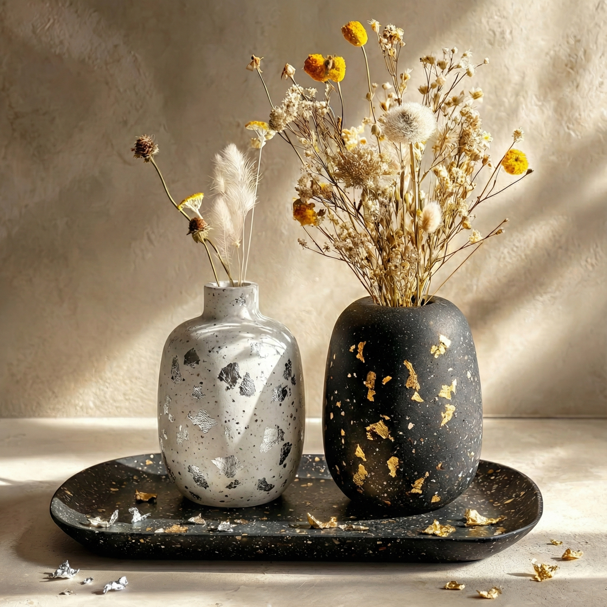 Gold Leaf and Silver Leaf – Decorations for Aqua Resin Plaster