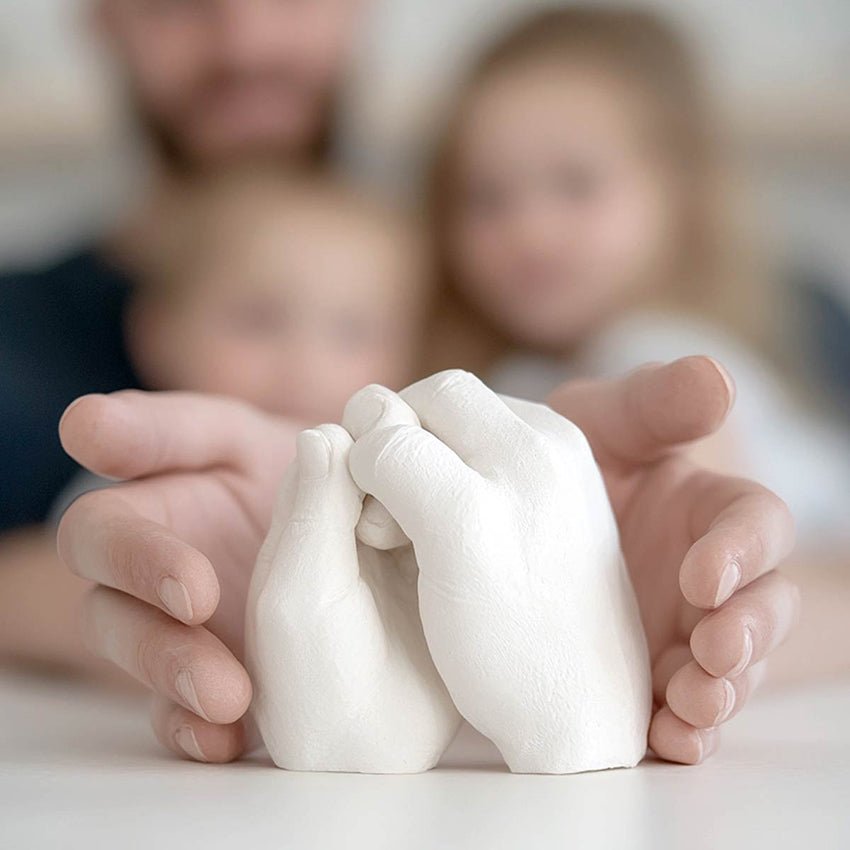 LOVE CAST KIT – Calchi 3D di mani con Alginato e Aqua Resin (ecologica, sicura, effetto porcellana) - Aqua Resin
