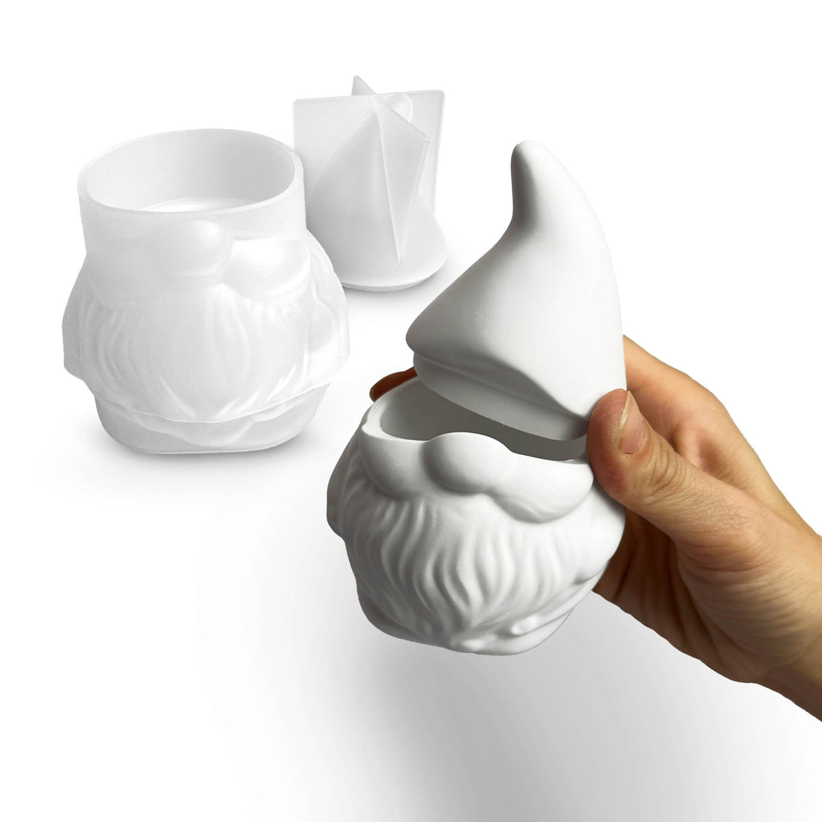 Stampo in silicone Gnomo Natalizio – Portagioie e portacandele - Aqua Resin